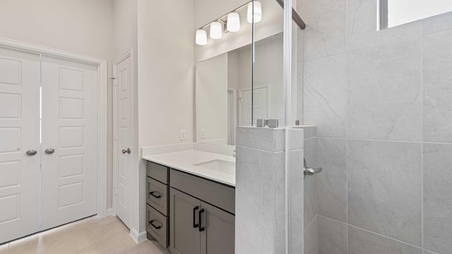 122 Palo Duro Bnd, Rhome, TX 76078 - full bathroom with vanity and tiled shower