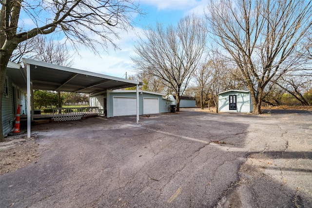 875 Country Club Rd, Lucas, TX 75002 - exterior space with a shed and a detached garage