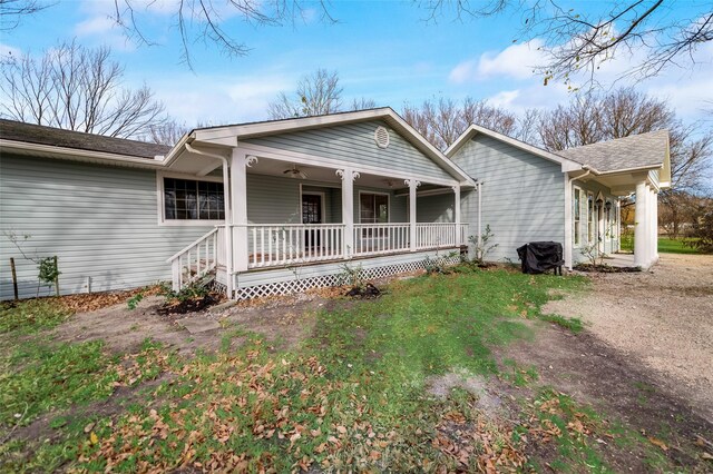 875 Country Club Rd, Lucas, TX 75002 - view of front of house with covered porch and roof with shingles
