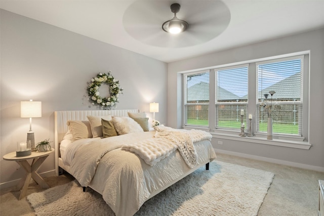 421 Hummingbird Dr, Celina, TX 75009 - bedroom with baseboards, carpet floors, and a ceiling fan