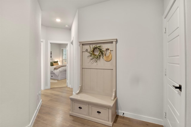 421 Hummingbird Dr, Celina, TX 75009 - corridor featuring light wood-style flooring, baseboards, and recessed lighting