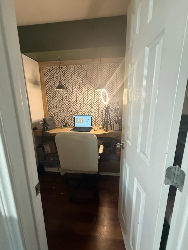1104 County Road 701, Cleburne, TX 76031 - office area with built in study area and wood finished floors