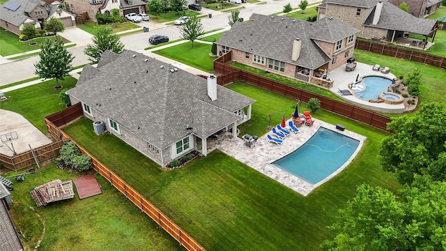 4037 Knightsbridge Ln, Midlothian, TX 76065 - bird's eye view with a residential view