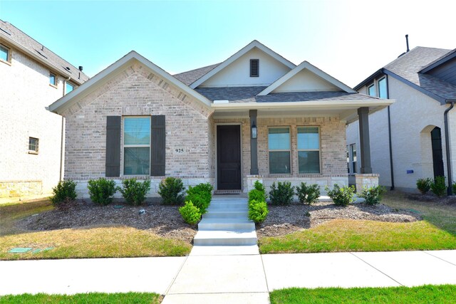 925 Plaza Ln, Argyle, TX 76226 - view of front of house with a shingled roof and brick siding