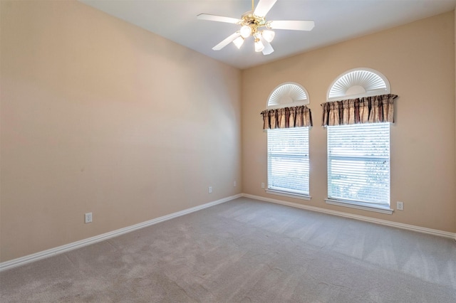 6200 Forest River Dr, Fort Worth, TX 76112 - spare room featuring baseboards, a ceiling fan, and carpet floors