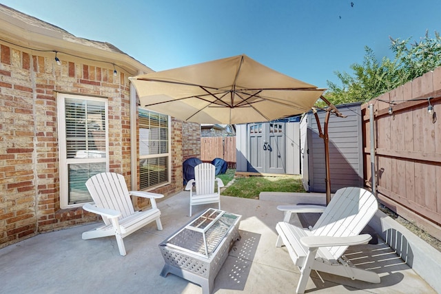 1433 Ocotillo Ln, Fort Worth, TX 76177 - fenced backyard with a patio and a fire pit
