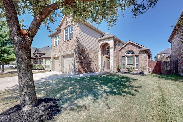1433 Ocotillo Ln, Fort Worth, TX 76177 - traditional-style home with brick siding, a garage, and driveway