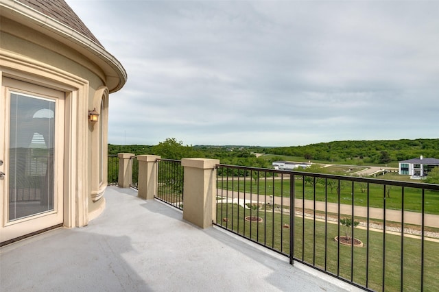 view of balcony