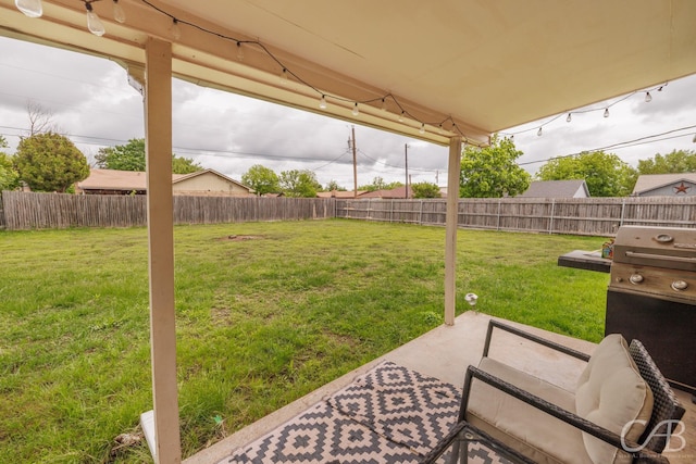 3749 Oldham Ln, Abilene, TX 79602 - view of yard featuring a fenced backyard and a patio