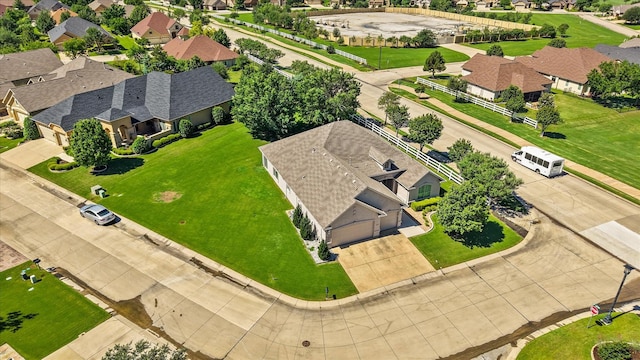 drone / aerial view featuring a residential view