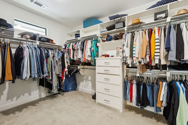 431 Blanning Dr, Dallas, TX 75218 - spacious closet featuring carpet floors and visible vents