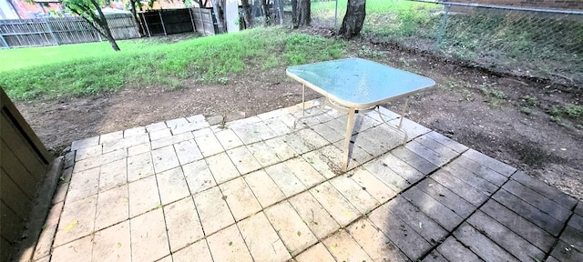view of patio / terrace featuring a fenced backyard