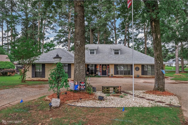 103 Maple Leaf Ln, Haughton, LA 71037 - view of front of home featuring brick siding and roof with shingles