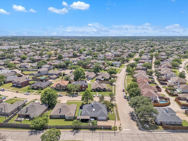 aerial perspective of suburban area