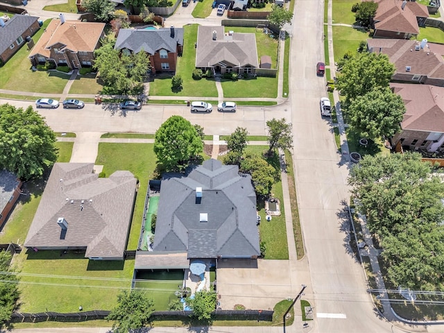 aerial view of residential area