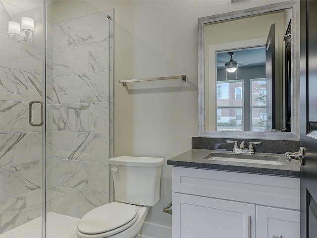 3356 Norris St, Plano, TX 75074 - full bathroom with vanity, toilet, and a shower stall