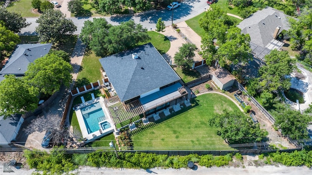 718 Byrd Dr, Abilene, TX 79601 - bird's eye view of a pool