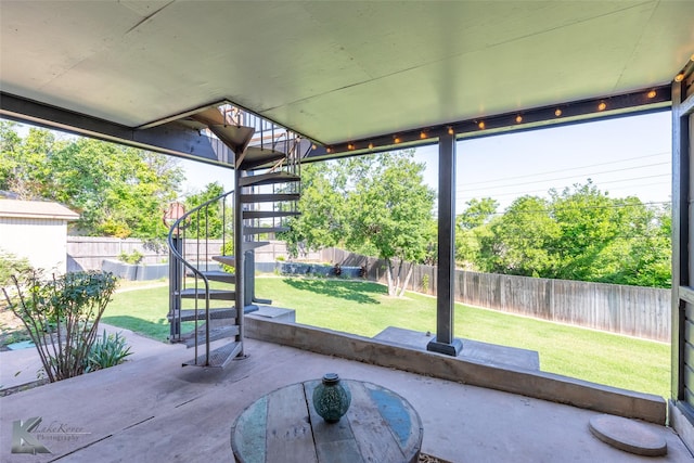 718 Byrd Dr, Abilene, TX 79601 - view of patio featuring stairs