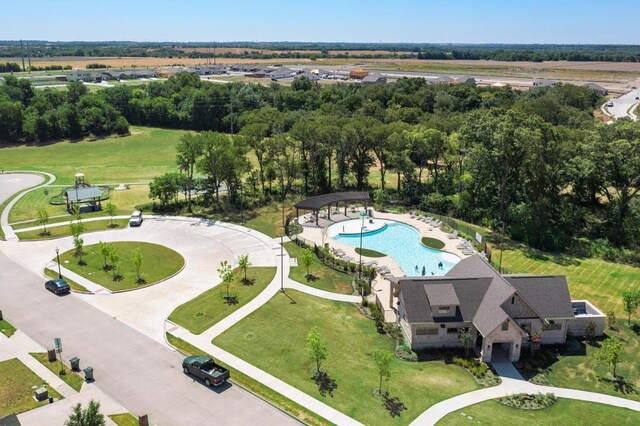 732 Harrison Ln, Lavon, TX 75166 - drone / aerial view