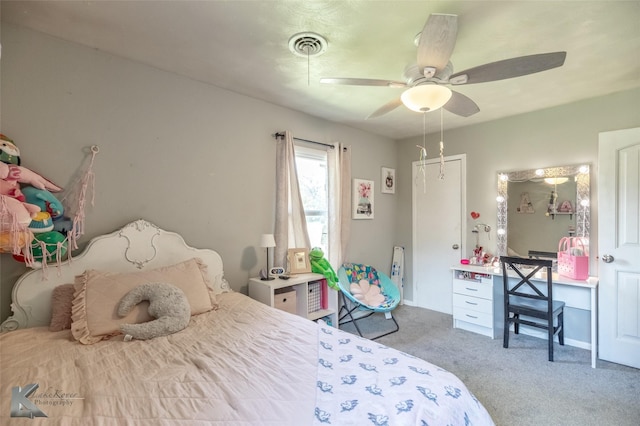 1773 Westview Dr, Abilene, TX 79603 - bedroom with carpet and ceiling fan