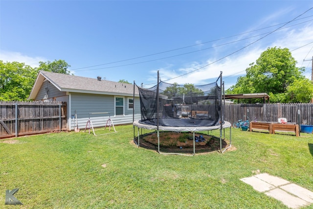 1773 Westview Dr, Abilene, TX 79603 - view of yard with a trampoline