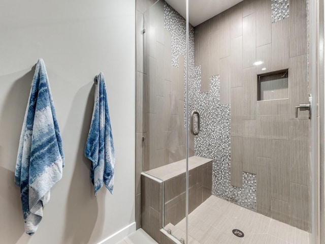 full bath with a stall shower