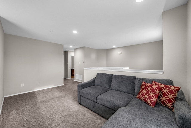 6224 Madrone Ct, Plano, TX 75074 - carpeted living area with recessed lighting and baseboards