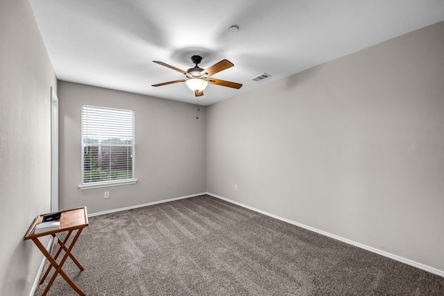 6224 Madrone Ct, Plano, TX 75074 - empty room with ceiling fan, carpet, and baseboards