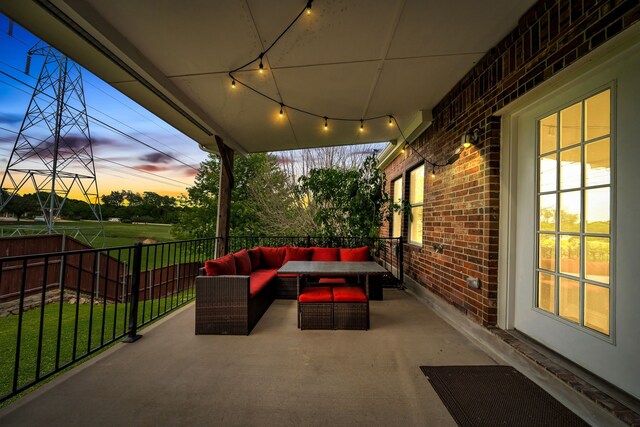 6224 Madrone Ct, Plano, TX 75074 - view of patio / terrace with an outdoor living space