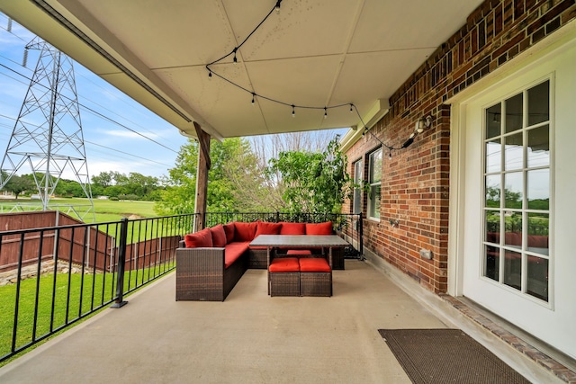 6224 Madrone Ct, Plano, TX 75074 - view of patio featuring an outdoor hangout area