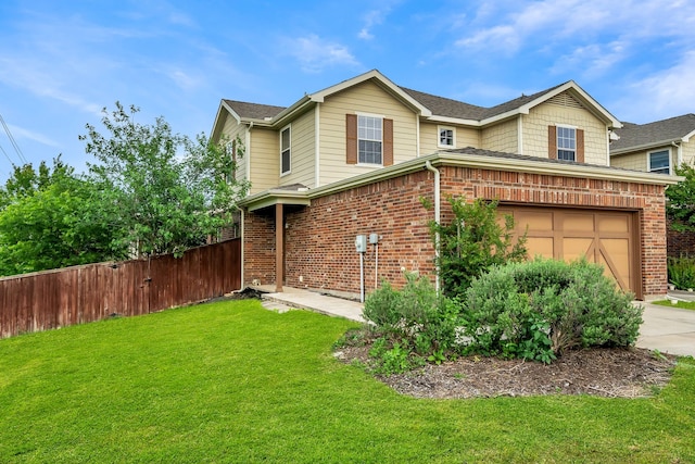 6224 Madrone Ct, Plano, TX 75074 - view of property exterior featuring concrete driveway, a garage, and brick siding