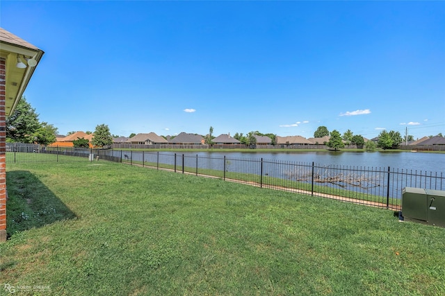 230 Welham Trce, Bossier City, LA 71112 - view of yard with a fenced backyard, a water view, and a residential view