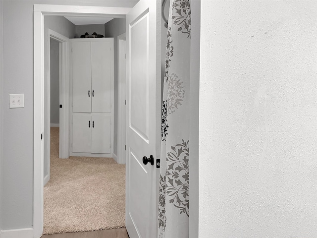 hall with carpet