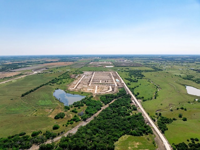 1921 Wishon Rd, Celina, TX 75009 - aerial view featuring a water view and a rural view