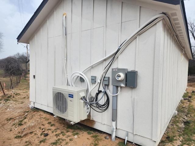 exterior space with ac unit