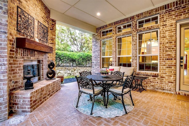 10853 Dixon Branch Dr, Dallas, TX 75218 - view of patio with outdoor dining space