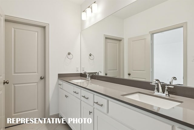 1359 Whipsaw Trl, Celina, TX 75009 - bathroom featuring double vanity and a sink