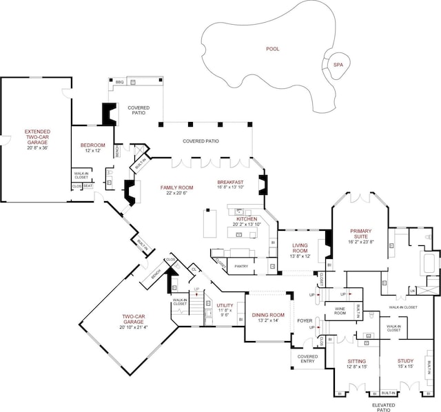 1719 Byron Nelson Pkwy, Colleyville, TX 76092 - floor plan