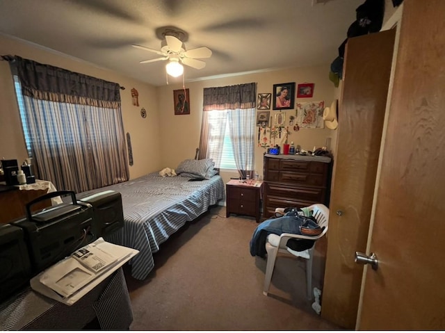 524 Terrace Dr, Desoto, TX 75115 - bedroom with carpet and a ceiling fan