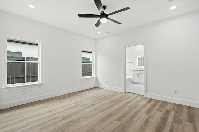 7819 Brownsville Ave, Dallas, TX 75216 - unfurnished bedroom featuring recessed lighting, baseboards, visible vents, and wood finished floors