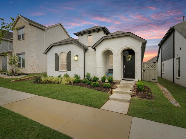 1509 Horizon Way, Northlake, TX 76247 - mediterranean / spanish home featuring a yard and a gate