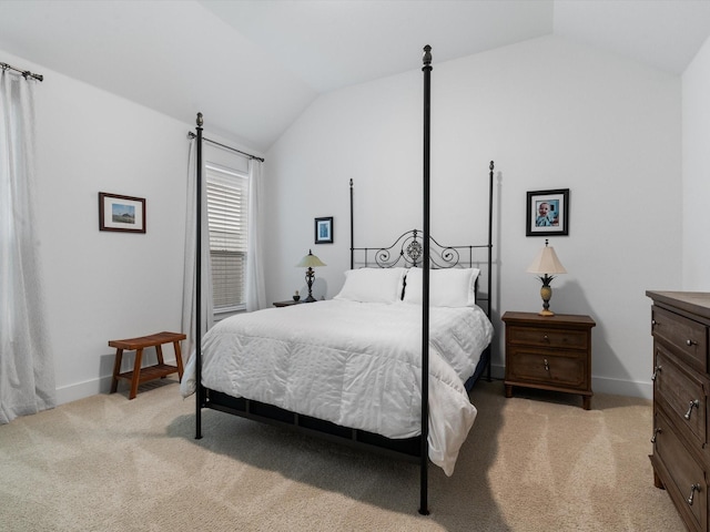 1509 Horizon Way, Northlake, TX 76247 - bedroom with light carpet, lofted ceiling, and baseboards