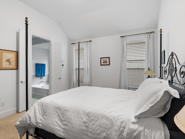 1509 Horizon Way, Northlake, TX 76247 - bedroom featuring baseboards, carpet floors, and vaulted ceiling