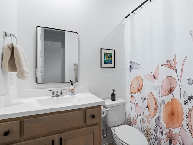 1509 Horizon Way, Northlake, TX 76247 - full bathroom with vanity, toilet, and a shower with curtain