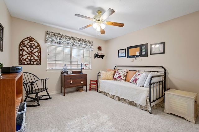 5125 Golden Ln, Fort Worth, TX 76123 - bedroom featuring carpet flooring, baseboards, and a ceiling fan