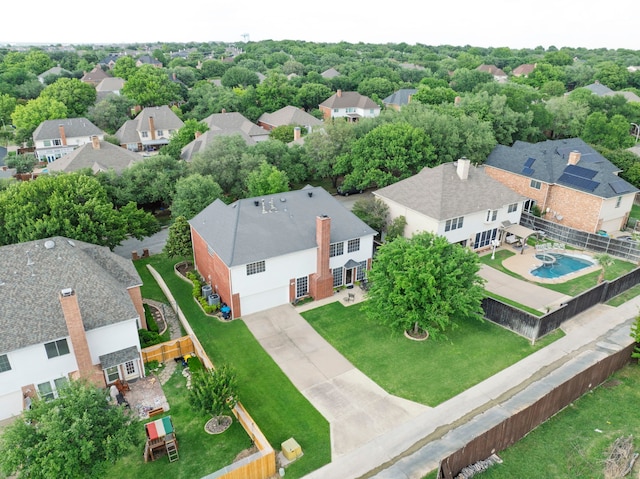 5125 Golden Ln, Fort Worth, TX 76123 - birds eye view of property featuring a residential view