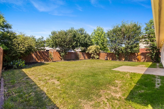 304 E Clover Park Dr, Fort Worth, TX 76140 - view of yard featuring a fenced backyard and a patio