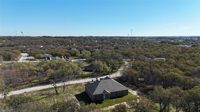 106 Sugar Ter, Runaway Bay, TX 76426 - birds eye view of property with a forest view