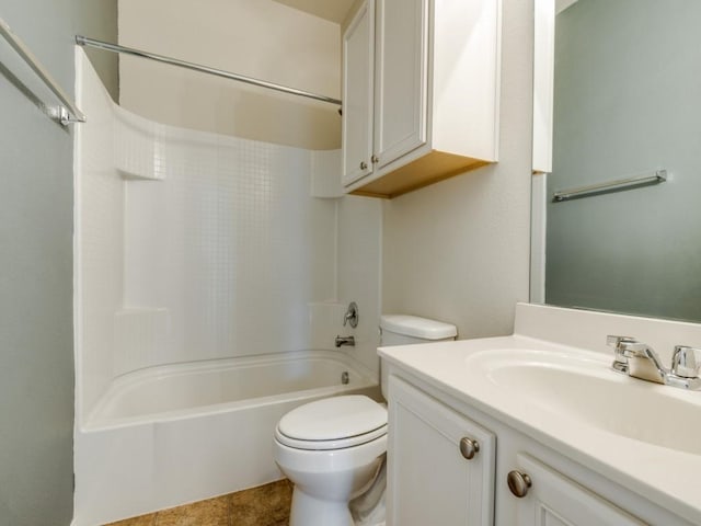 1909 Myers Ct, Providence Village, TX 76227 - bathroom with vanity, toilet, and shower / tub combination