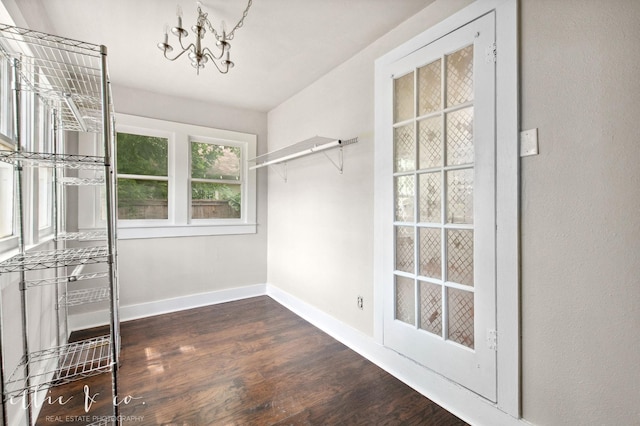 741 Vine St, Abilene, TX 79602 - walk in closet with dark wood-style flooring